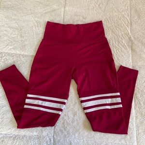 Bombshell Sportswear red stripe leggings Medium